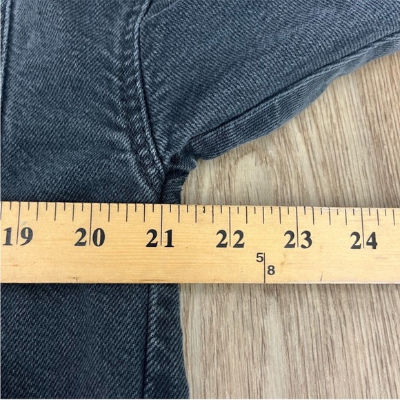 Zara Black Washed Oversized denim shirt jacket size small - Picture 5 of 5